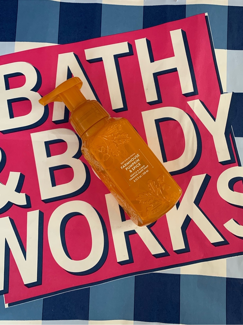 NWT Bath & Body Works Farmhouse Pumpkin & Spice Foaming Hand Soap